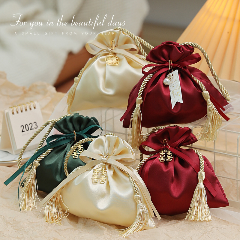Luxury Bags From China - كيس مخملي برباط ، كيس هدايا