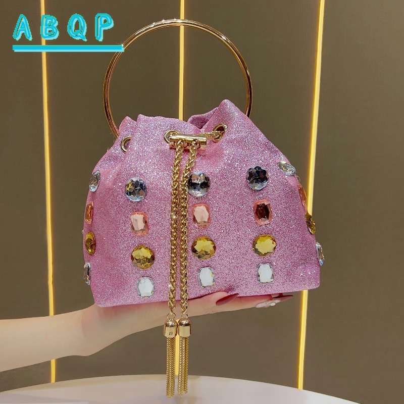 Luxury Bags Shopping - حقيبة سهرة نسائية فاخرة مرصعة بالألماس،
