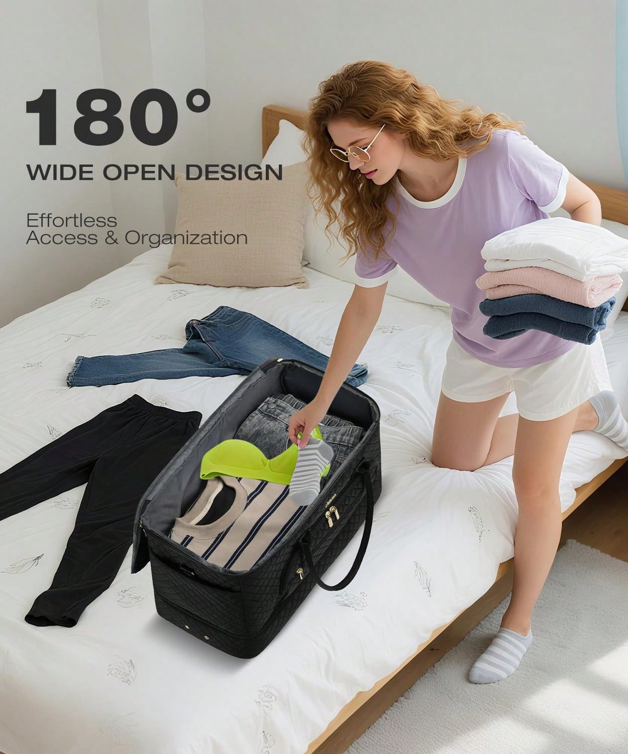 مجموعة من حقيبتين أنيقتين متعد - مراجعة Weekender Bag Duffle وسعره