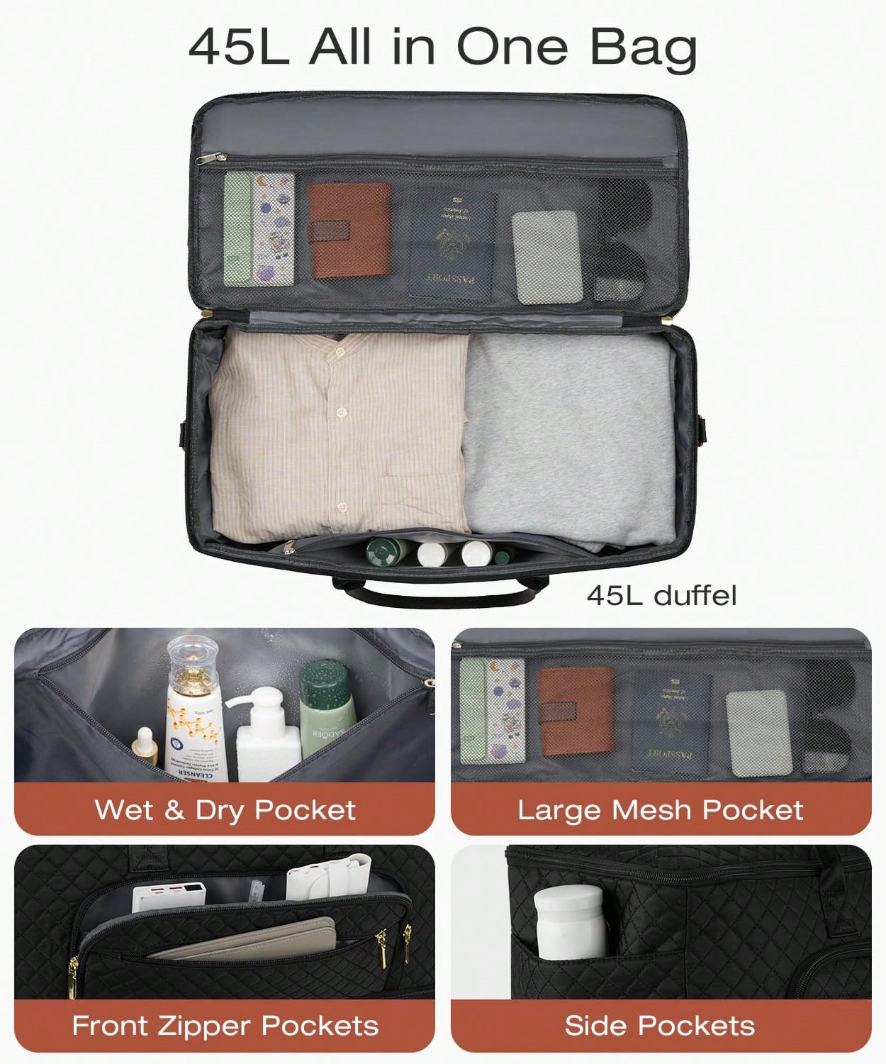 مجموعة من حقيبتين أنيقتين متعد - مراجعة Weekender Bag Duffle وسعره