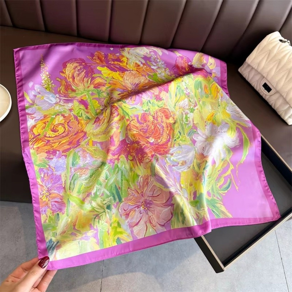 وشاح حريري فاخر مربع الشكل بطو - مراجعة Luxury Bags For Summer وسعره