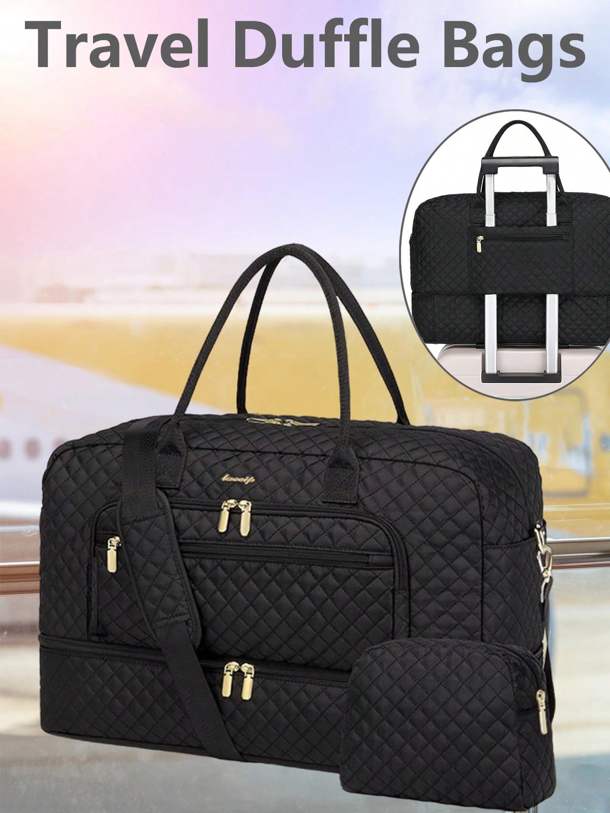حقيبة سفر كبيرة للنساء - حقيبة - مراجعة Weekender Bag Duffle وسعره